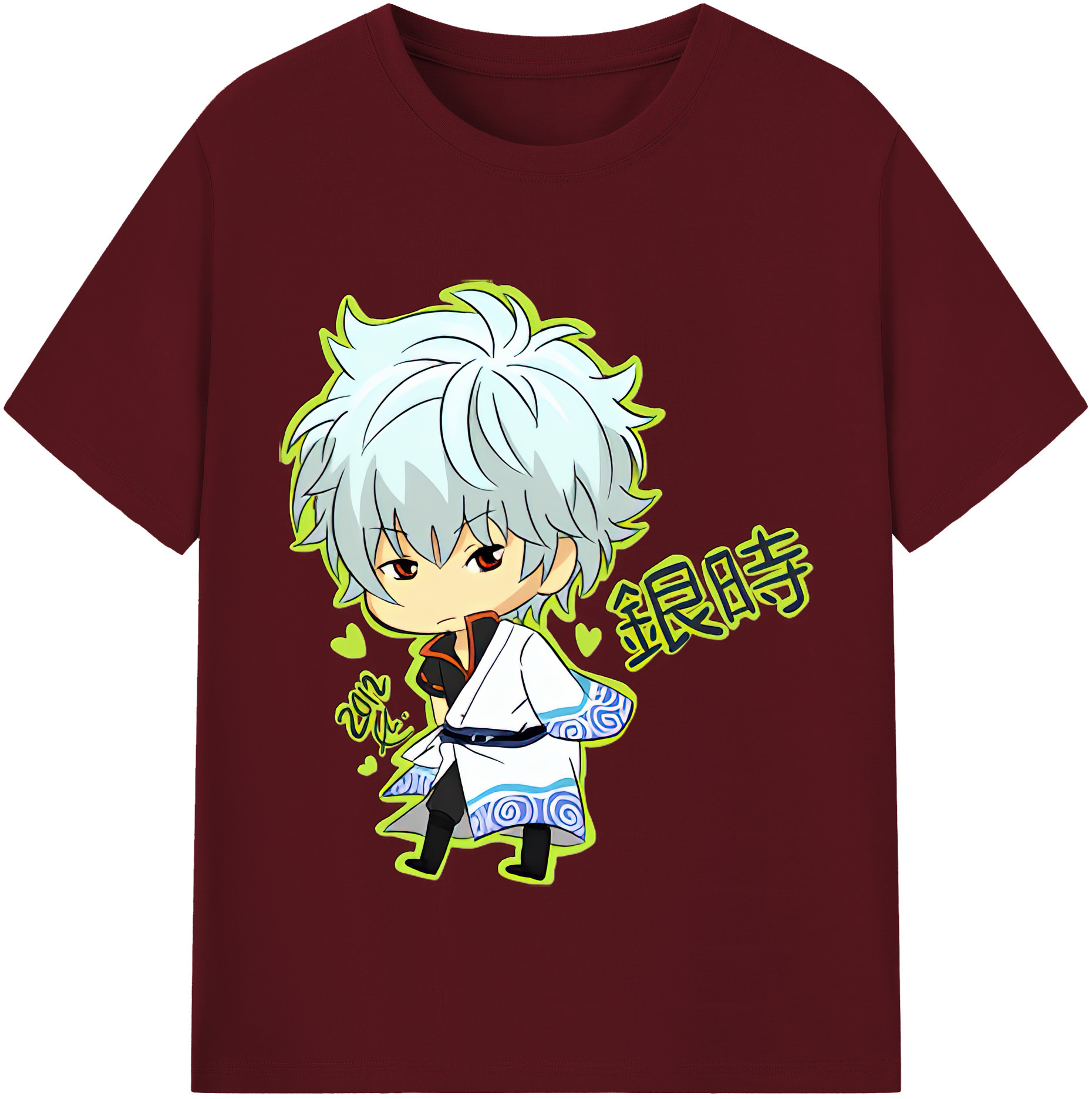 （画像用） ぎんたま 坂田銀時（さかたぎんとき） 神楽 志村新八（しむら しんぱち） GINTAMA Sakata Gintoki Kagura Shimura Shinpachi 綿100％半袖Tシャツ（フロントプリント）